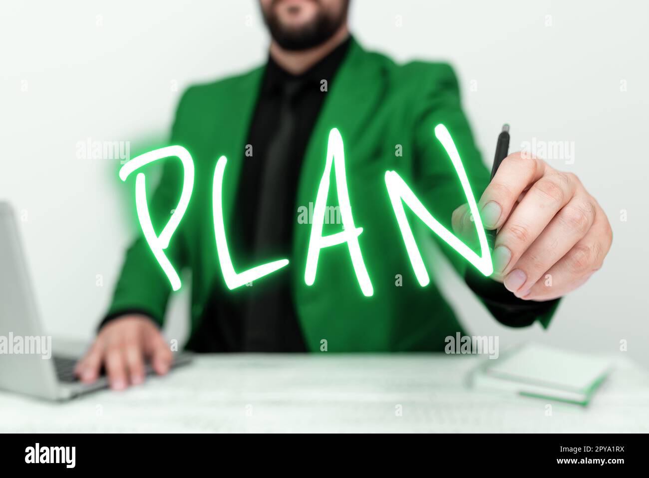 Sign displaying Plan. Internet Concept Start of a detailed proposal of doing or achieving something Stock Photo