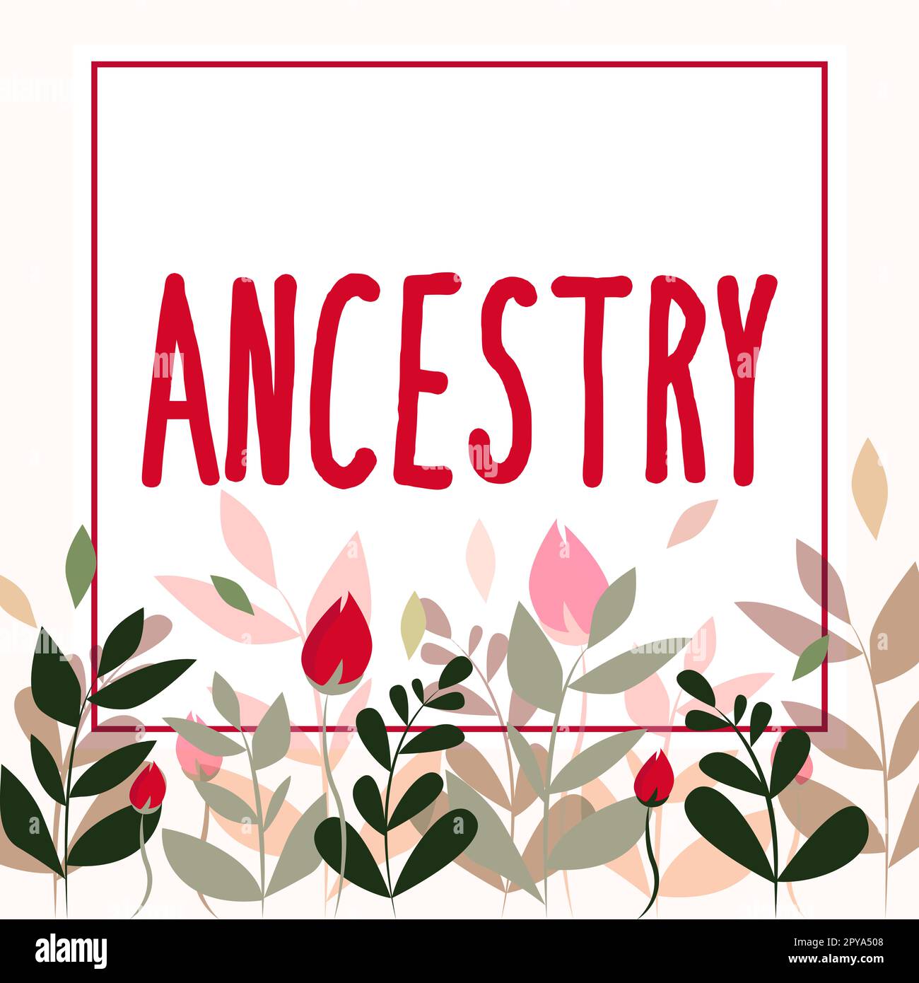 Text showing inspiration Ancestry. Word Written on the history or developmental process of a phenomenon object idea or style Stock Photo