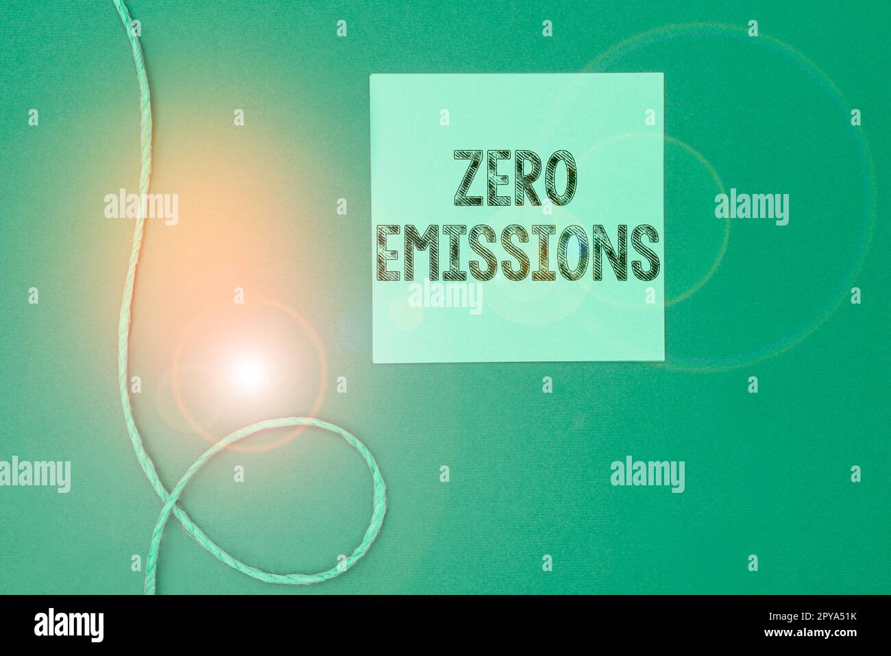 Inspiration showing sign Zero Emissions. Word Written on emits no waste products that pollute the environment Stock Photo