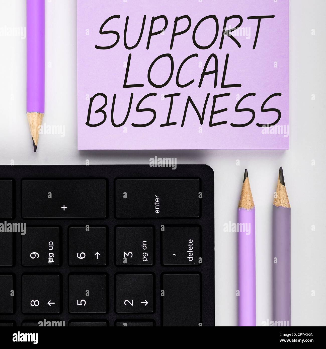 Conceptual display Support Local Business. Business showcase increase investment in your country or town Stock Photo