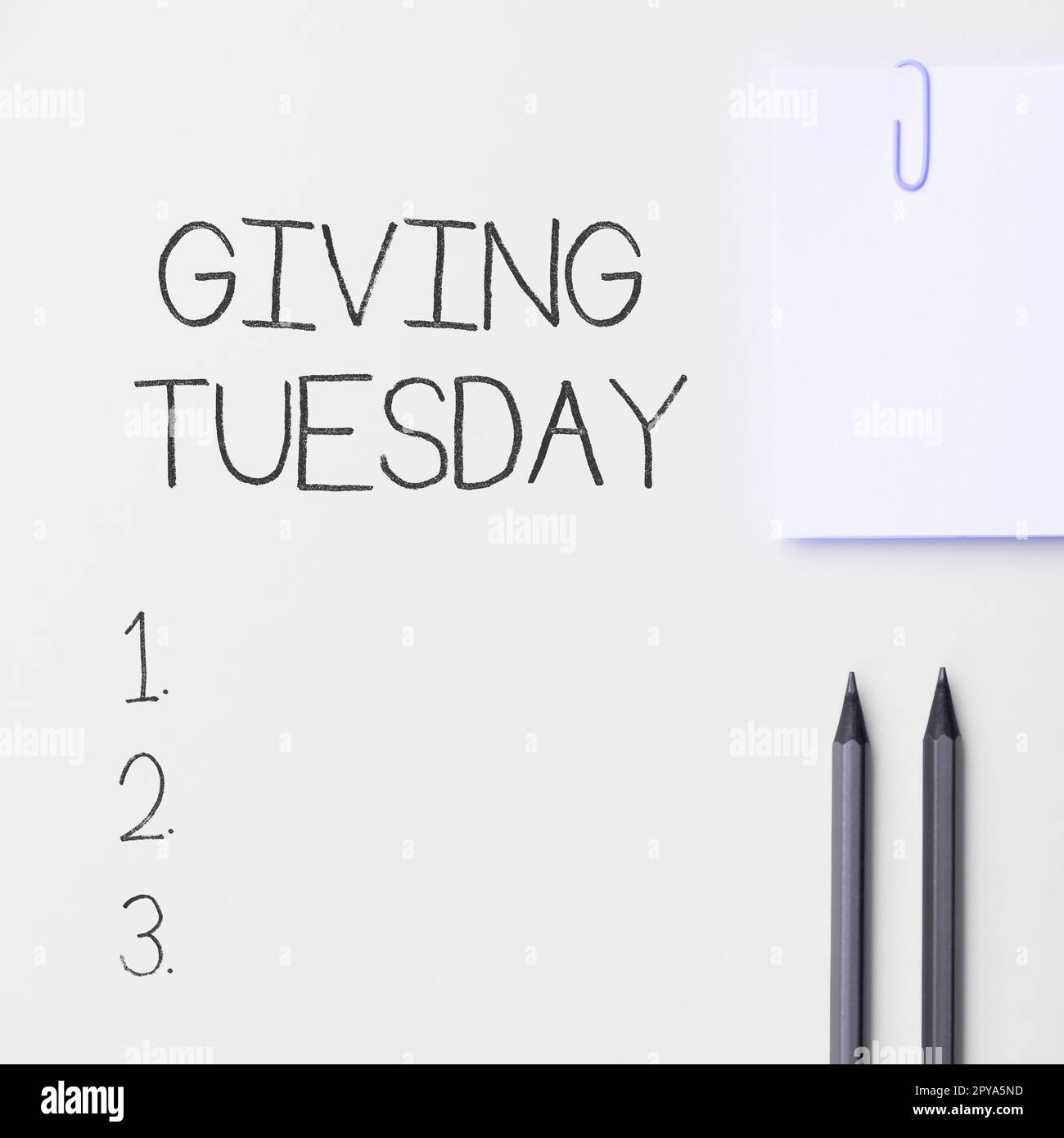 Conceptual caption Giving Tuesday. Conceptual photo international day of charitable giving Hashtag activism Stock Photo
