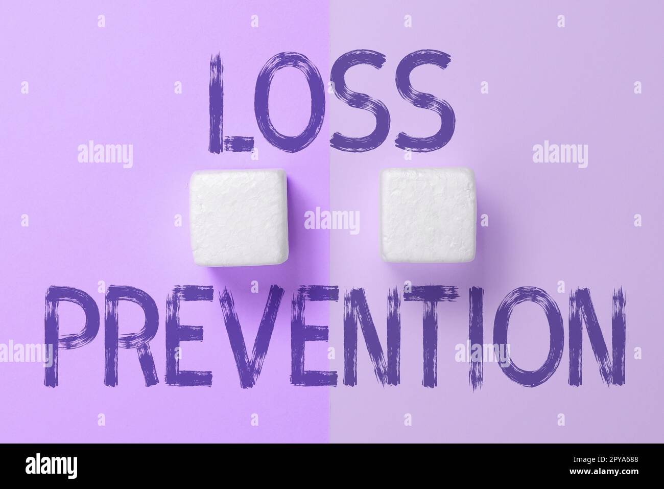 Text sign showing Loss Prevention. Business overview the fact that you no longer have something or have less of something Stock Photo