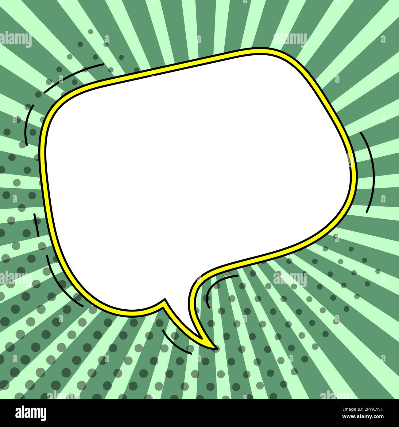 Comic Blank Speech Bubble With Copy Space And Colorful Doodles Stock ...