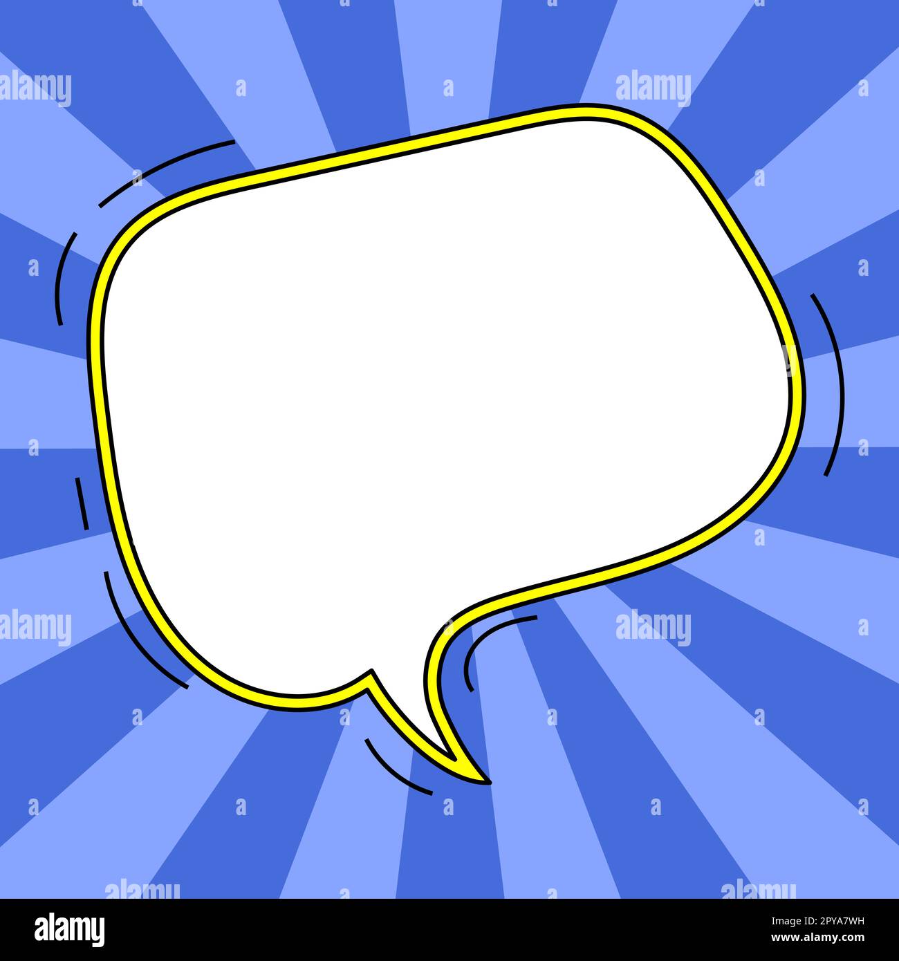 Comic Blank Speech Bubble With Copy Space And Colorful Doodles Stock ...