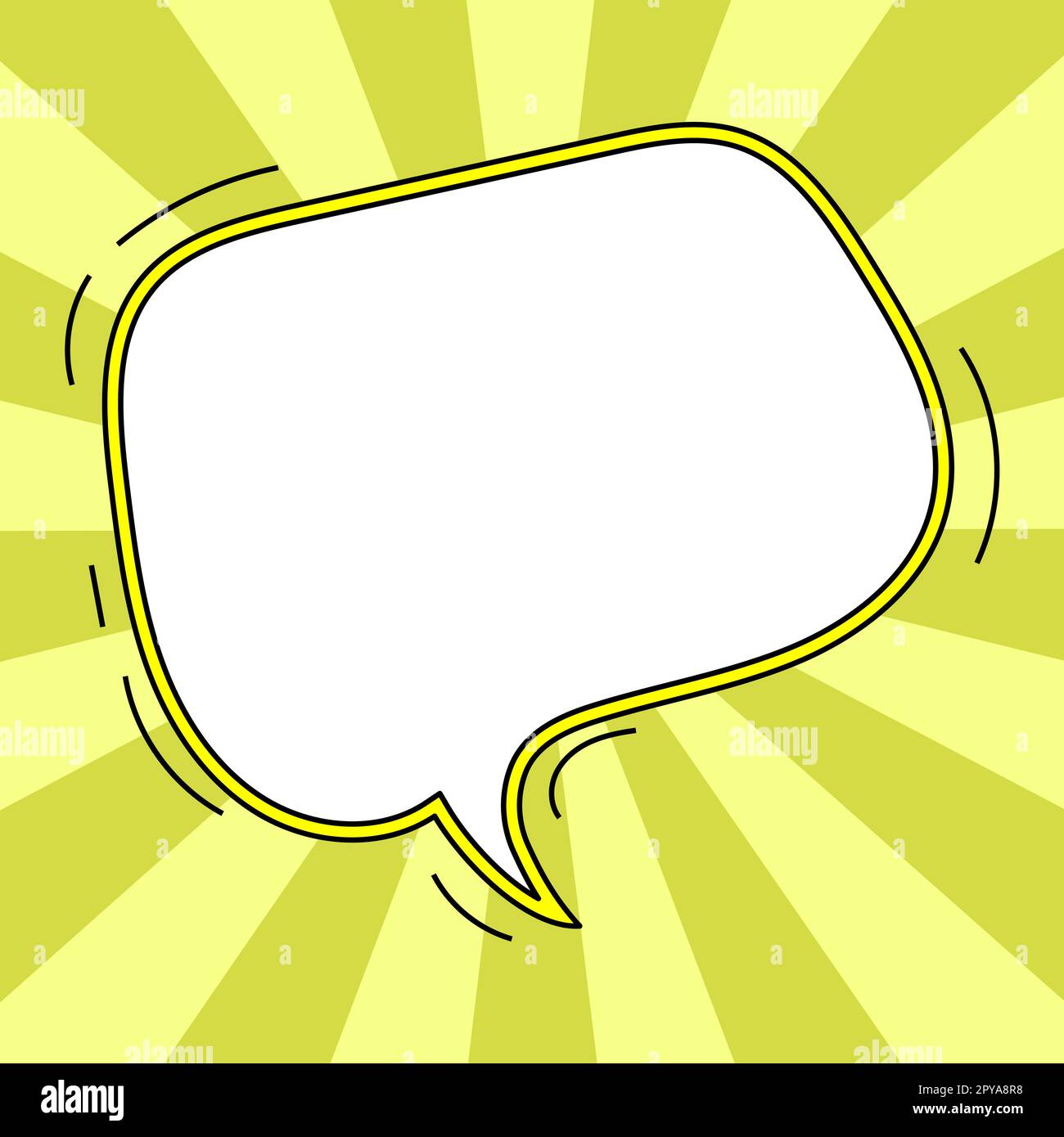 Comic Blank Speech Bubble With Copy Space And Colorful Doodles Stock ...