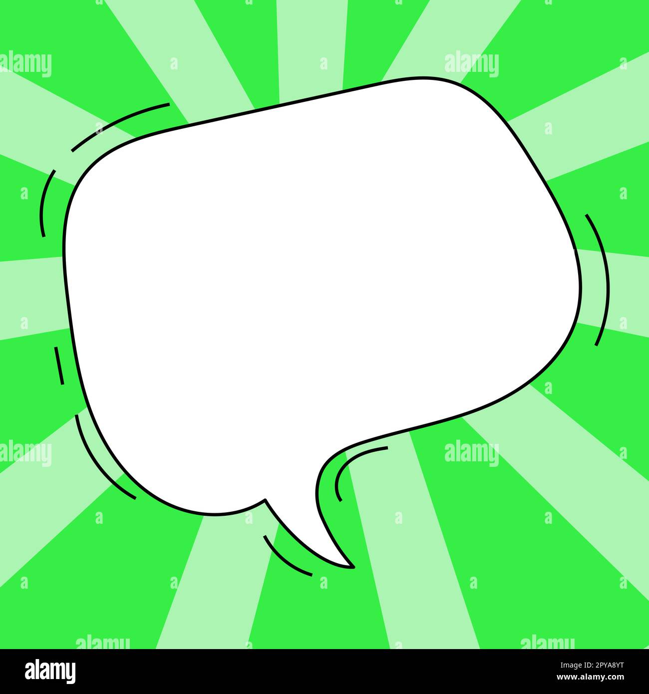 Comic Blank Speech Bubble With Copy Space And Colorful Doodles Stock ...