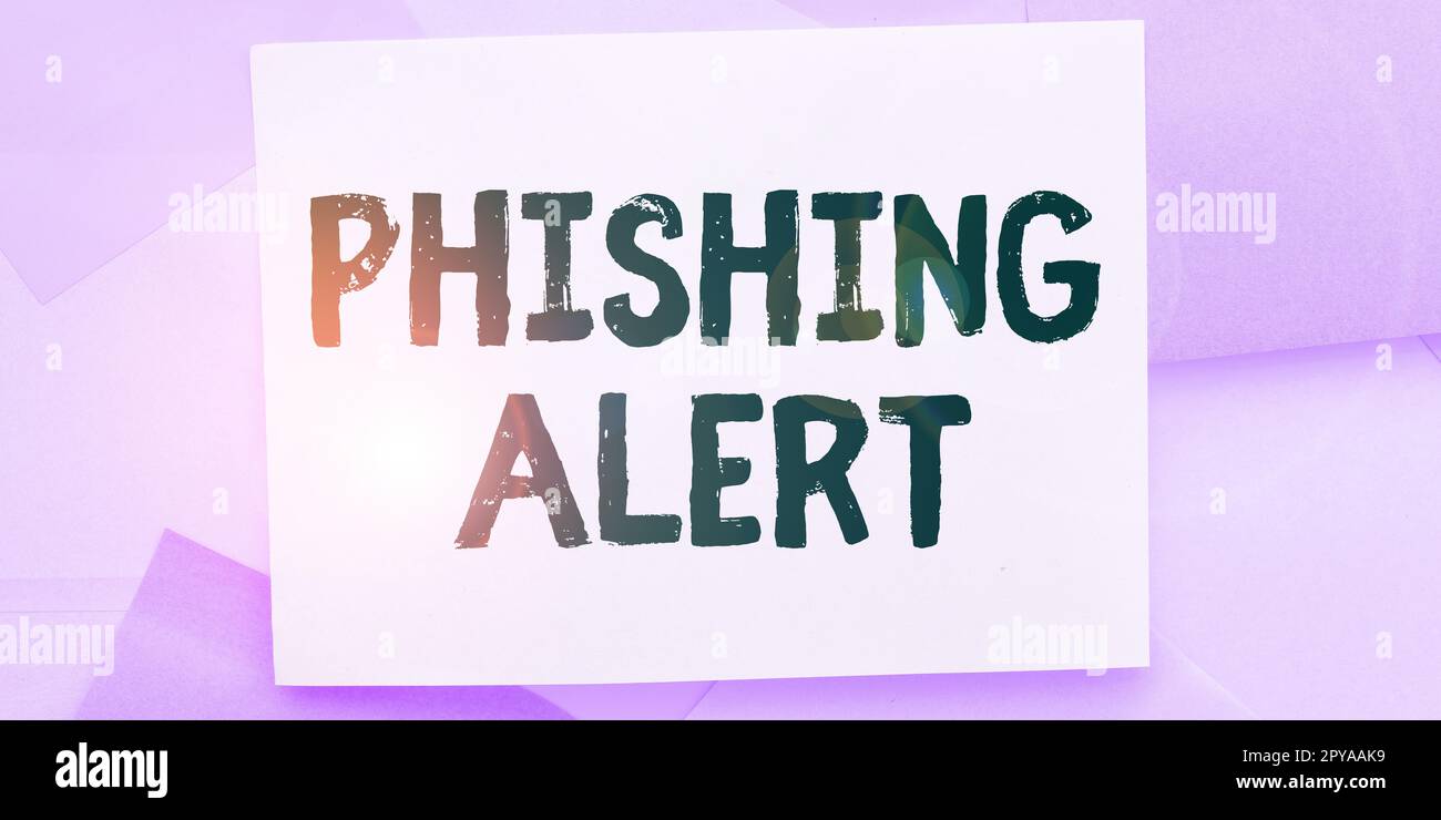 Handwriting text Phishing Alert. Word for aware to fraudulent attempt ...