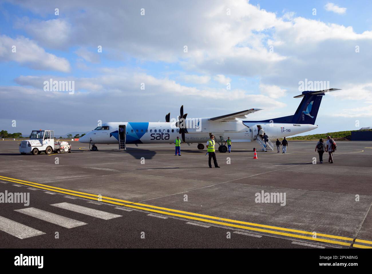 Plane, Airport, Pico, Azores, Portugal Stock Photo - Alamy