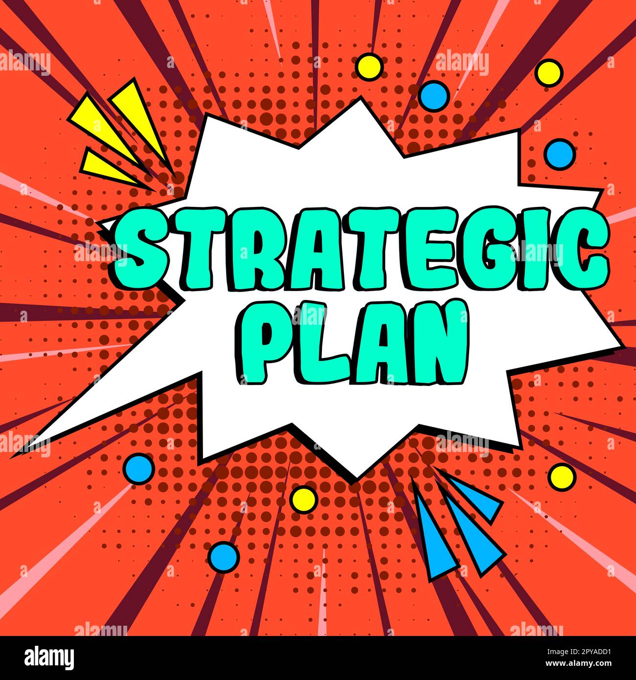 Writing displaying text Strategic Plan. Internet Concept A process of defining strategy and making decisions Stock Photo