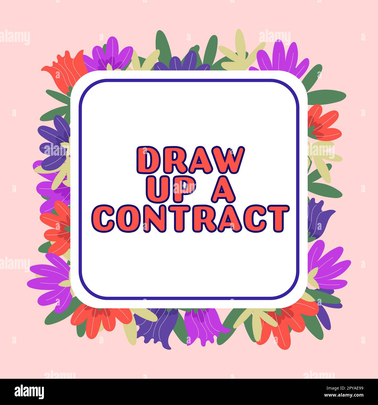 Conceptual caption Draw Up A Contract. Business showcase write a business agreement cooperation legal papers Stock Photo