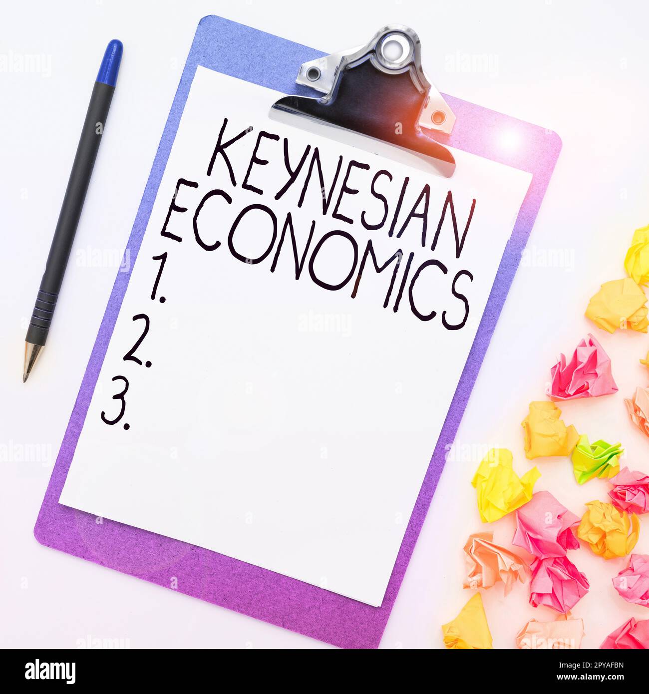 Sign displaying Keynesian Economics. Internet Concept monetary and fiscal programs by government to increase employment Stock Photo