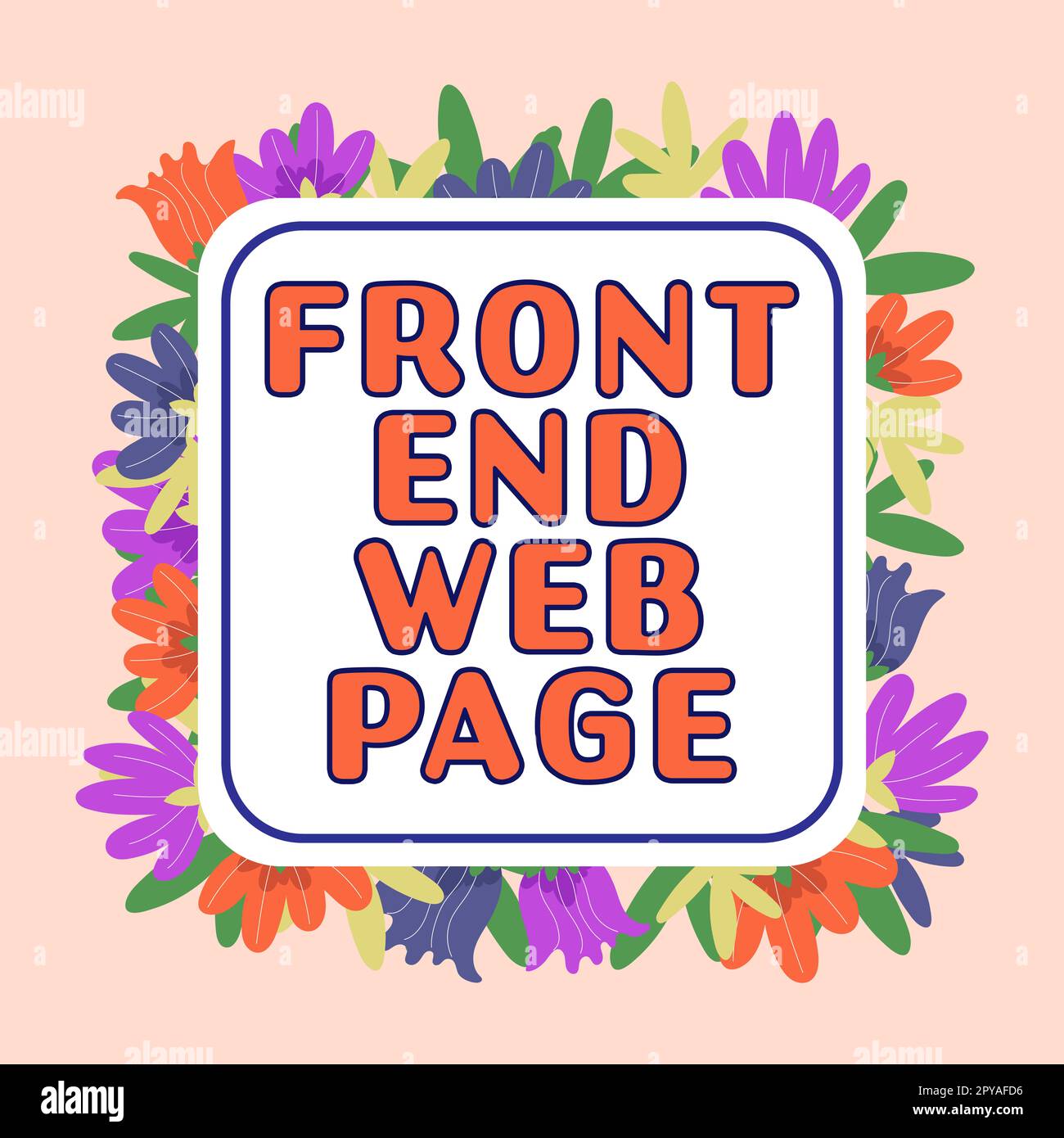 Inspiration showing sign Front End Web Page. Word for Altering data to graphical interface for user to view Stock Photo