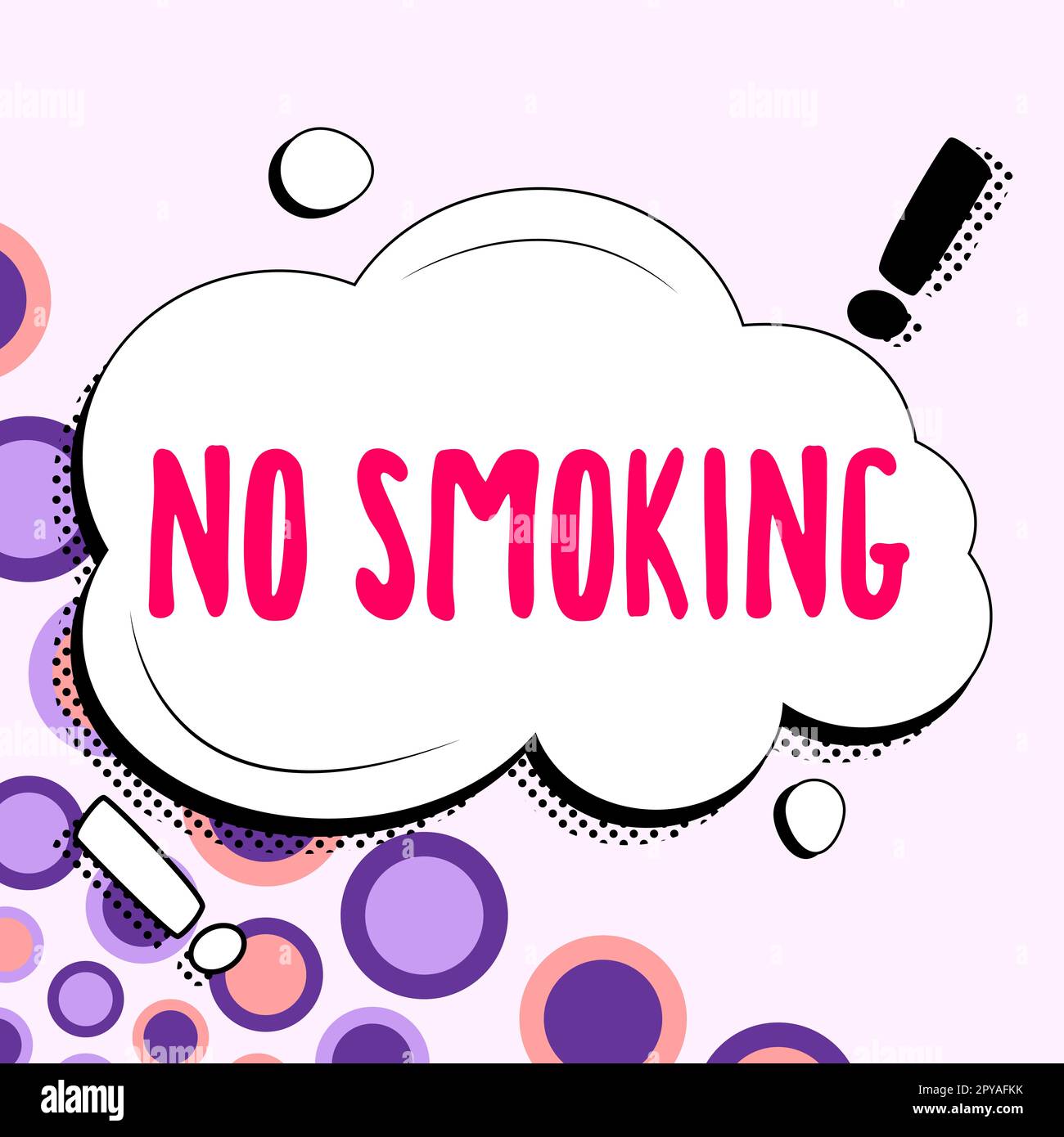 Hand writing sign No Smoking, Word Written on using tobacco is forbiden