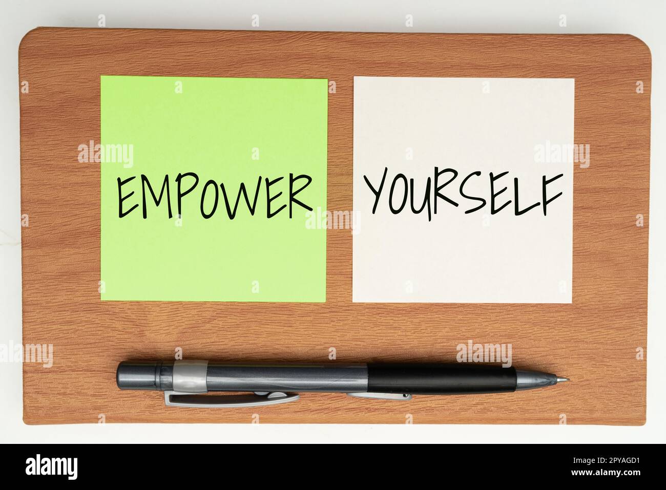 Writing displaying text Empower Yourself. Business showcase taking control of life setting goals positive choices Stock Photo