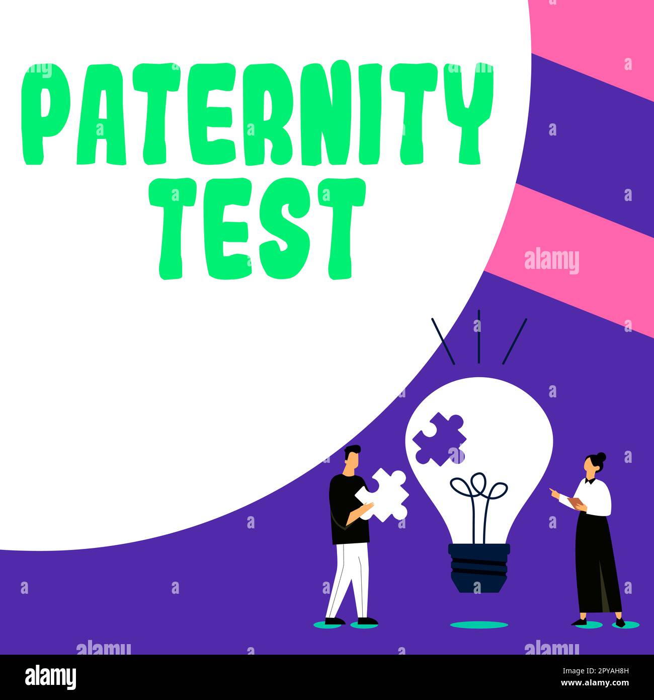 Hand writing sign Paternity Test. Conceptual photo a test of DNA to determine whether a given man is the biological father Stock Photo