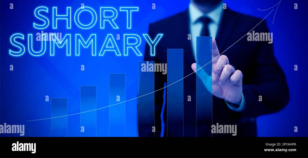 Inspiration showing sign Short Summary. Word for Brief statement of