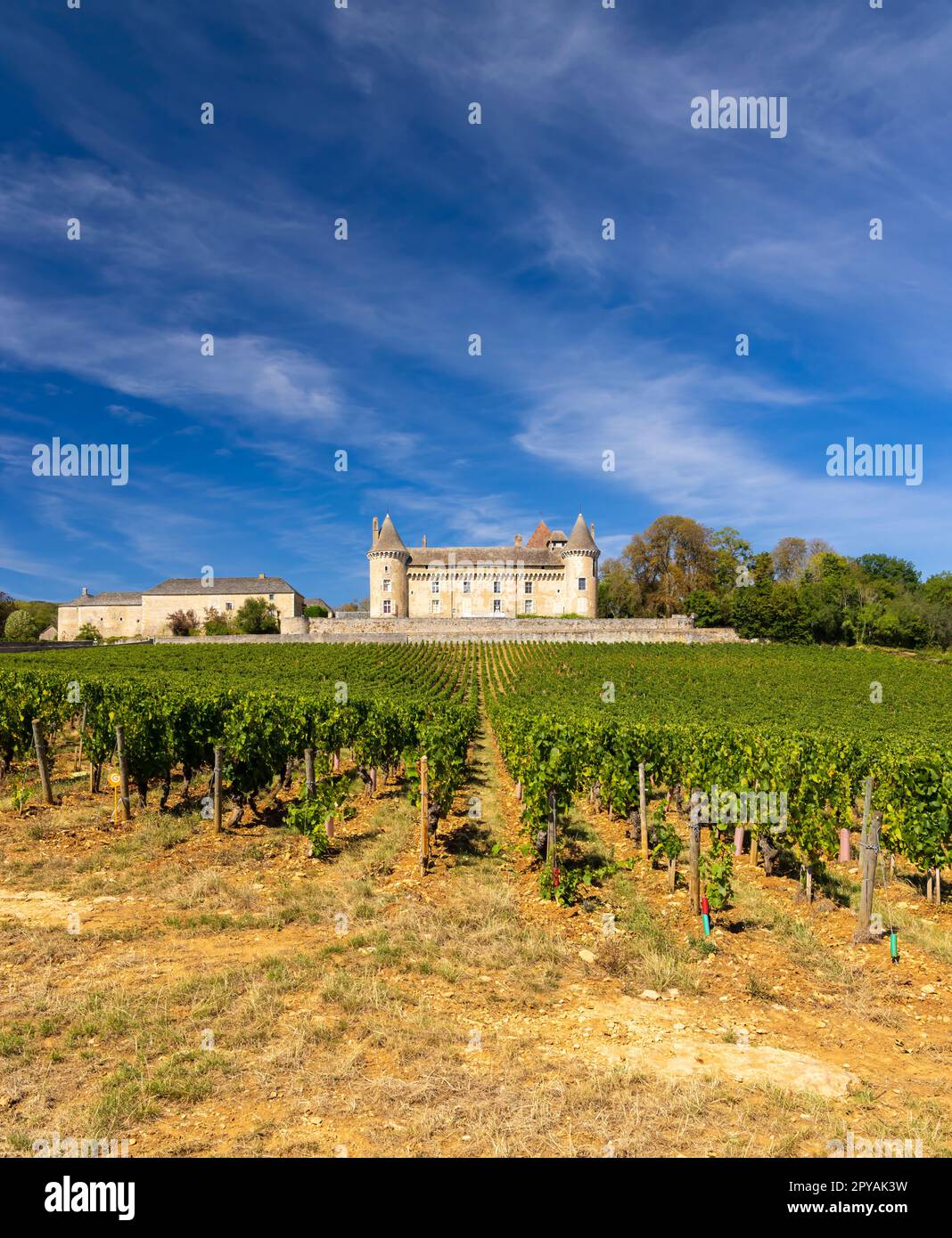 Chateau de Rully castle, Saone-et-Loire departement, Burgundy, France Stock Photo