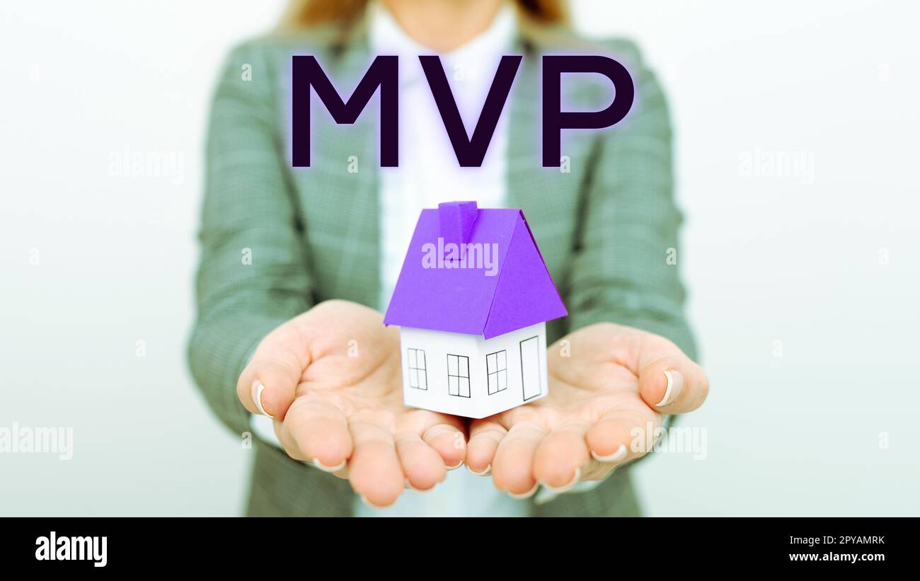 Text caption presenting Mvp. Word Written on Investment Strategy to purchase shares with other investors Stock Photo