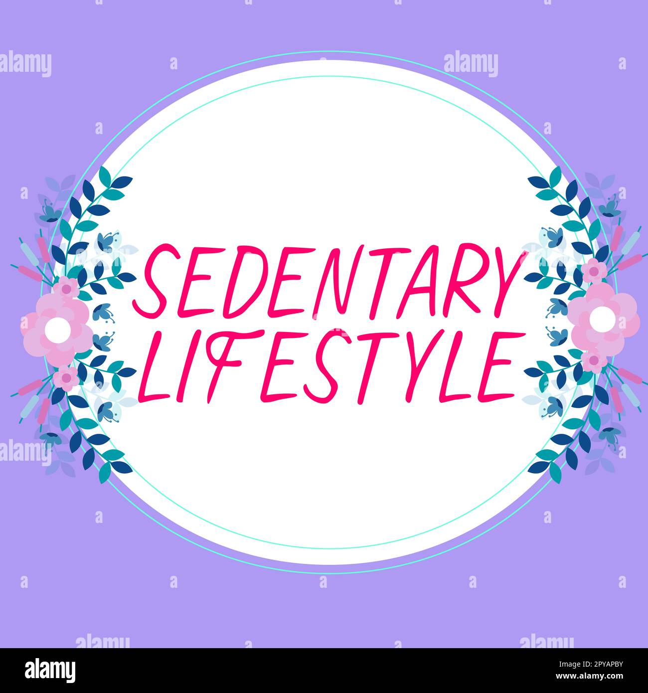 Handwriting text Sedentary Lifestyle. Word for ways and means of life involved in much sitting and low physical activity Stock Photo