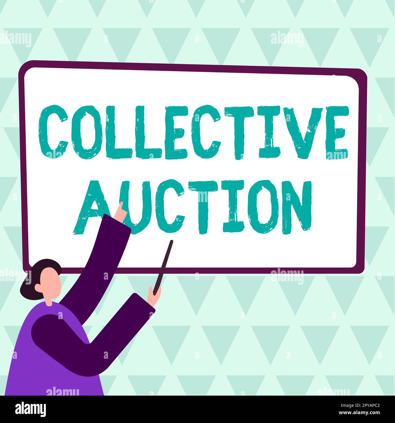 Hand writing sign Collective Auction. Business approach Gathering and ...