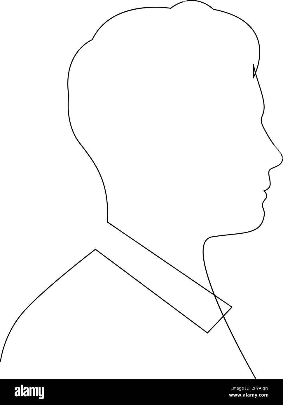 face outline drawing