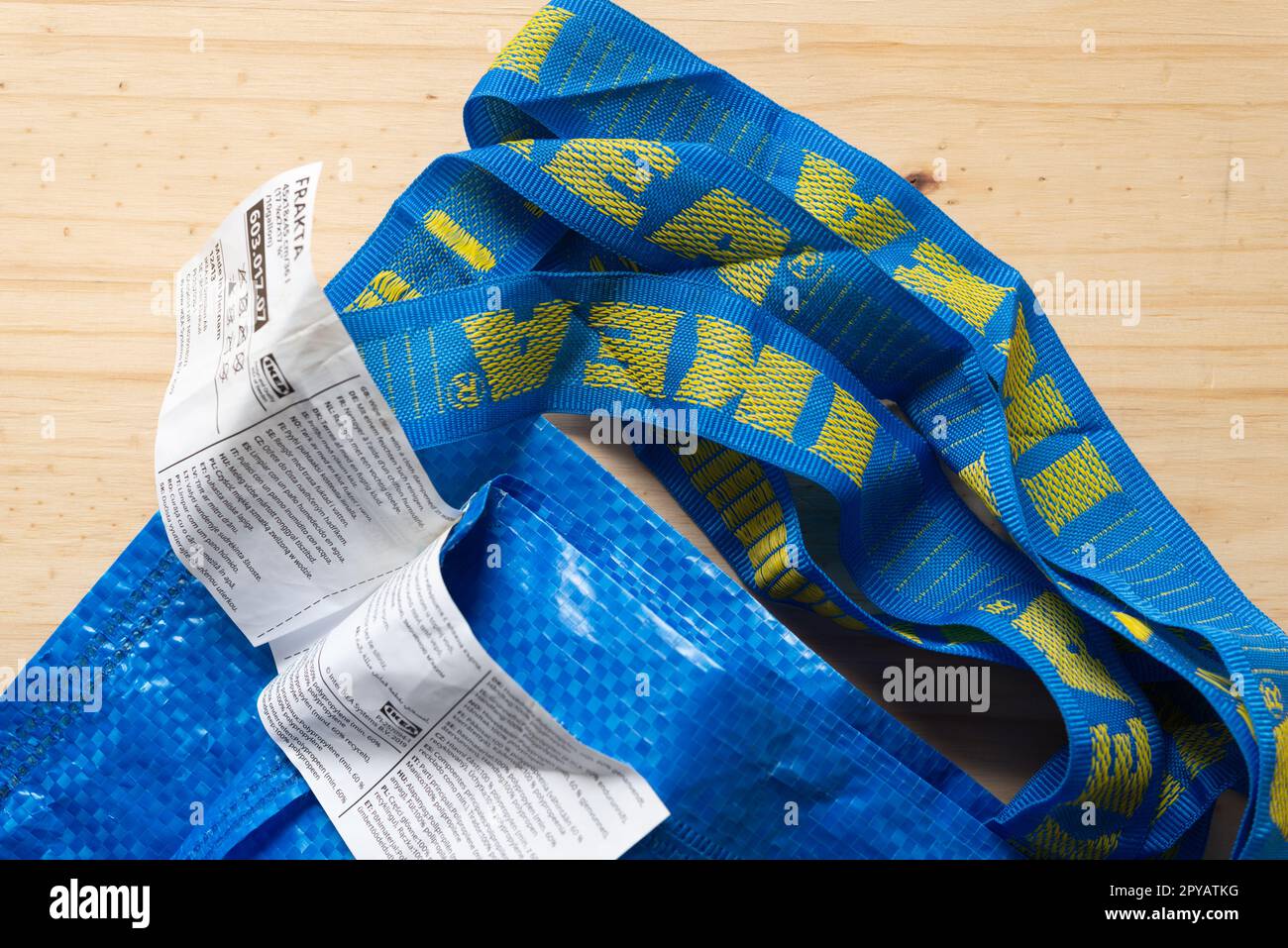 Blue ikea shopping bag hi-res stock photography and images - Alamy