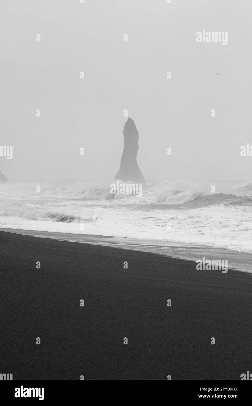Reynisdrangar Coastal Line Monochrome Landscape Photo Stock Photo Alamy reynisdrangar-coastal-line-monochrome-landscape-photo-stock-photo-alamy