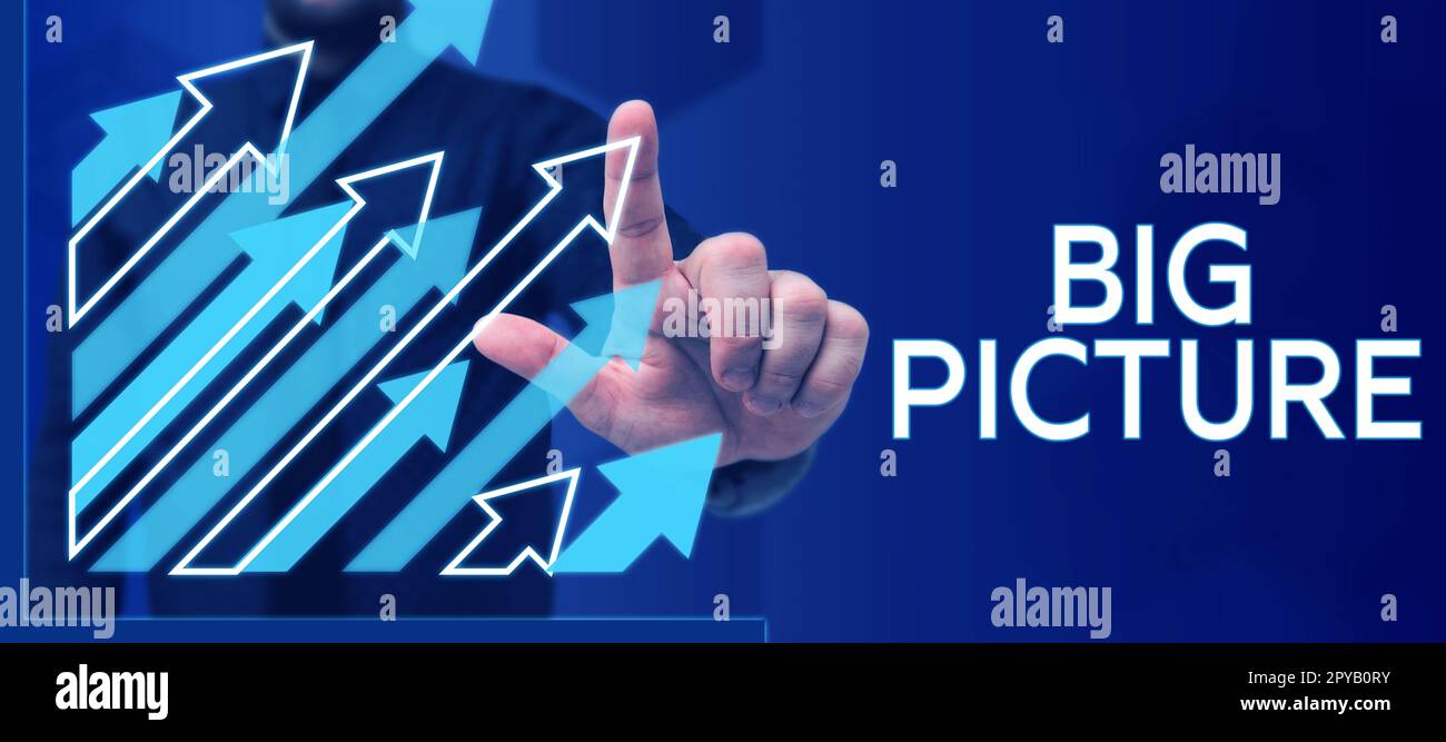 Conceptual display Big Picture. Business showcase most important facts ...
