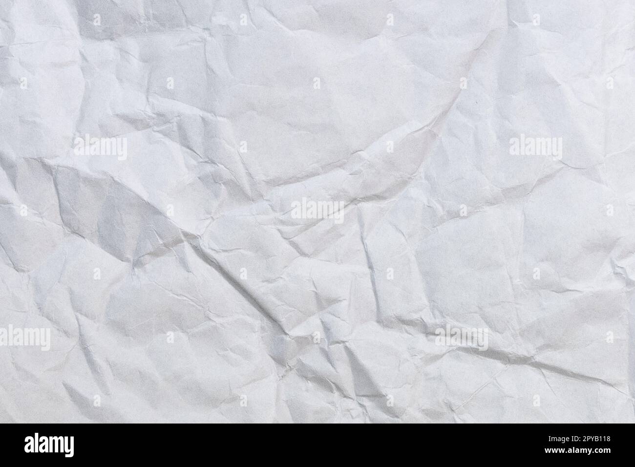 Textured Blank Crumpled Paper Of White Color Stock Photo