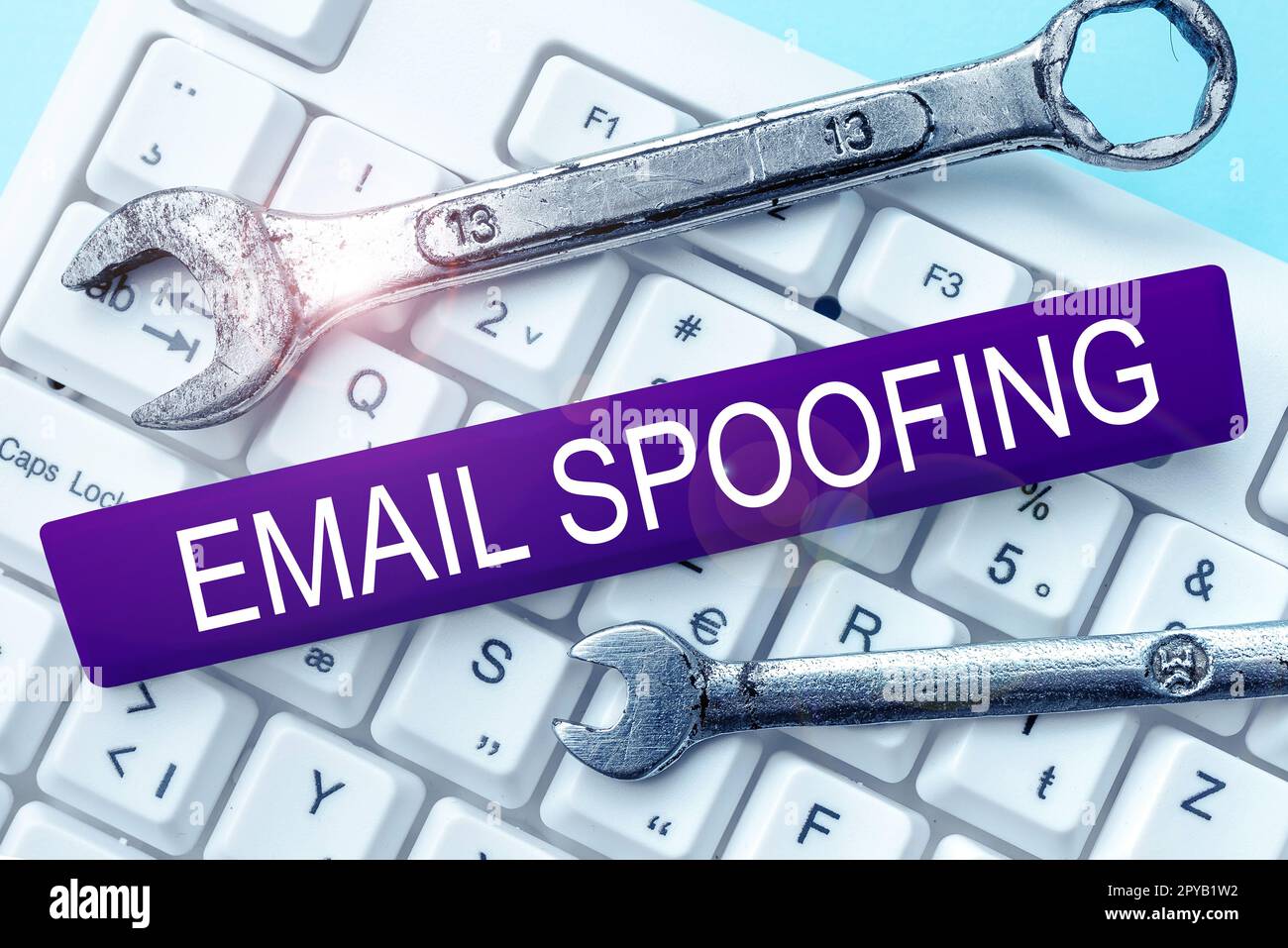 Inspiration showing sign Email Spoofing. Word Written on secure the access and content of an email account or service Stock Photo