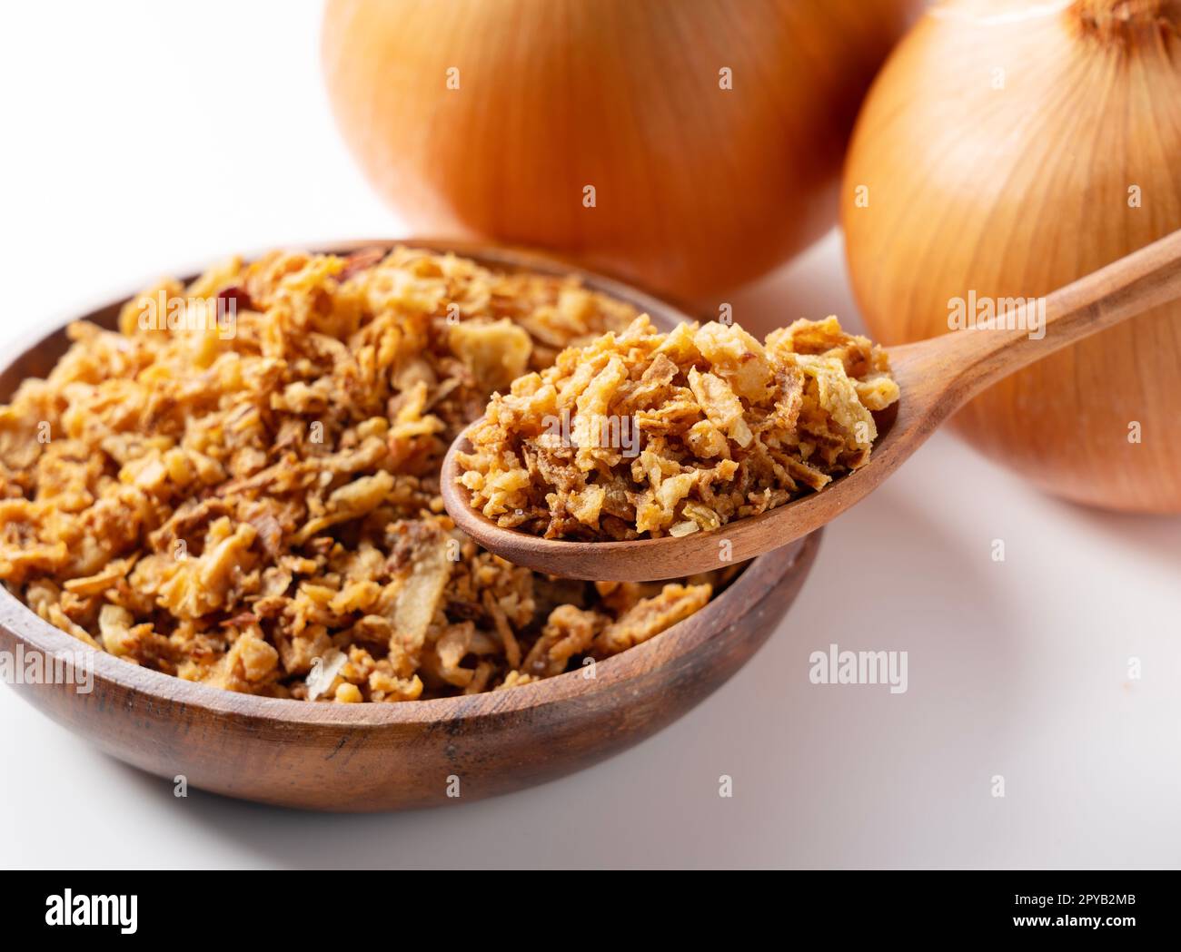Sprinkling of fried onions hi-res stock photography and images - Alamy