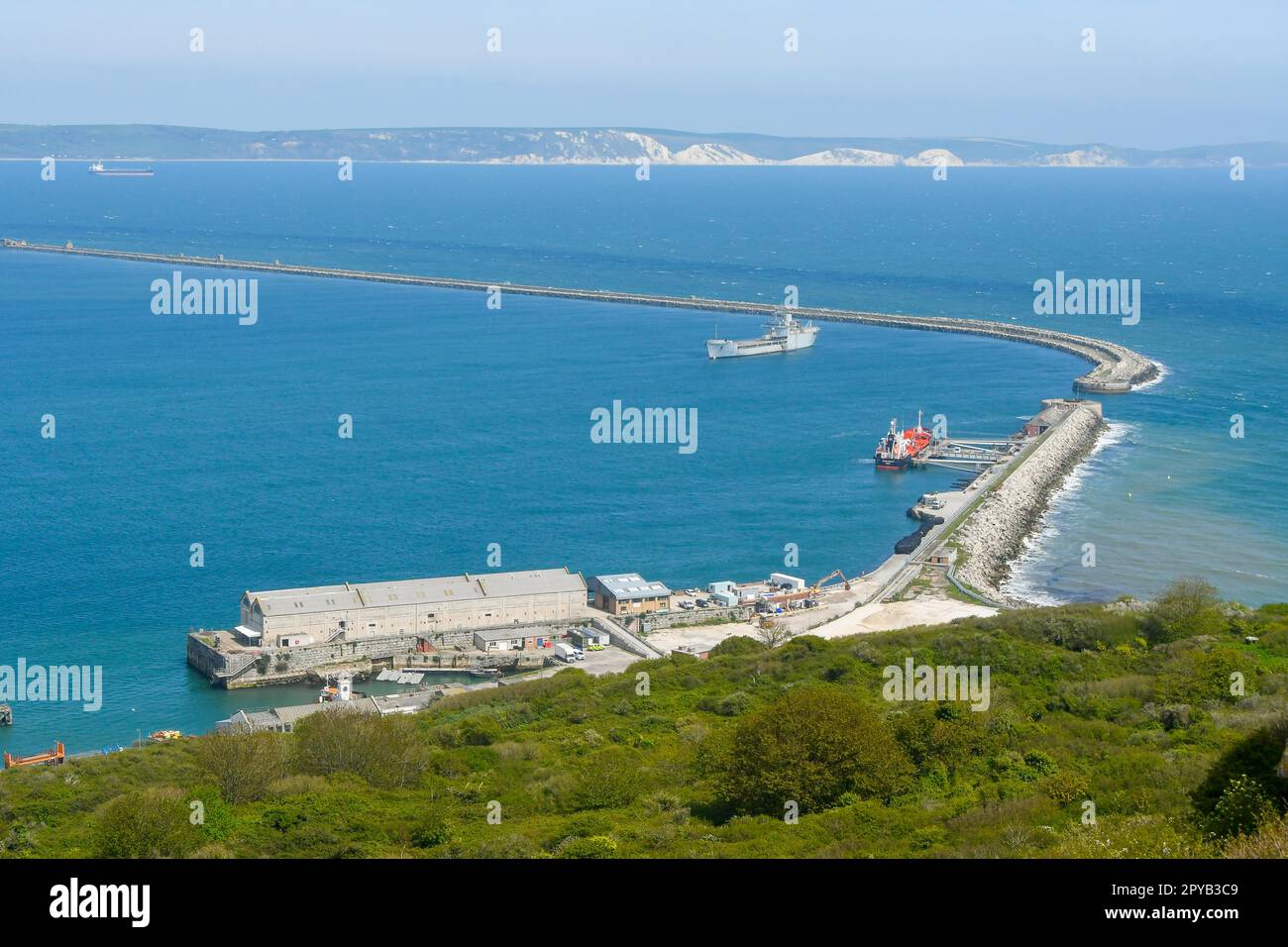 Portland, Dorset, UK. 3rd May 2023. General view of Portland Port at