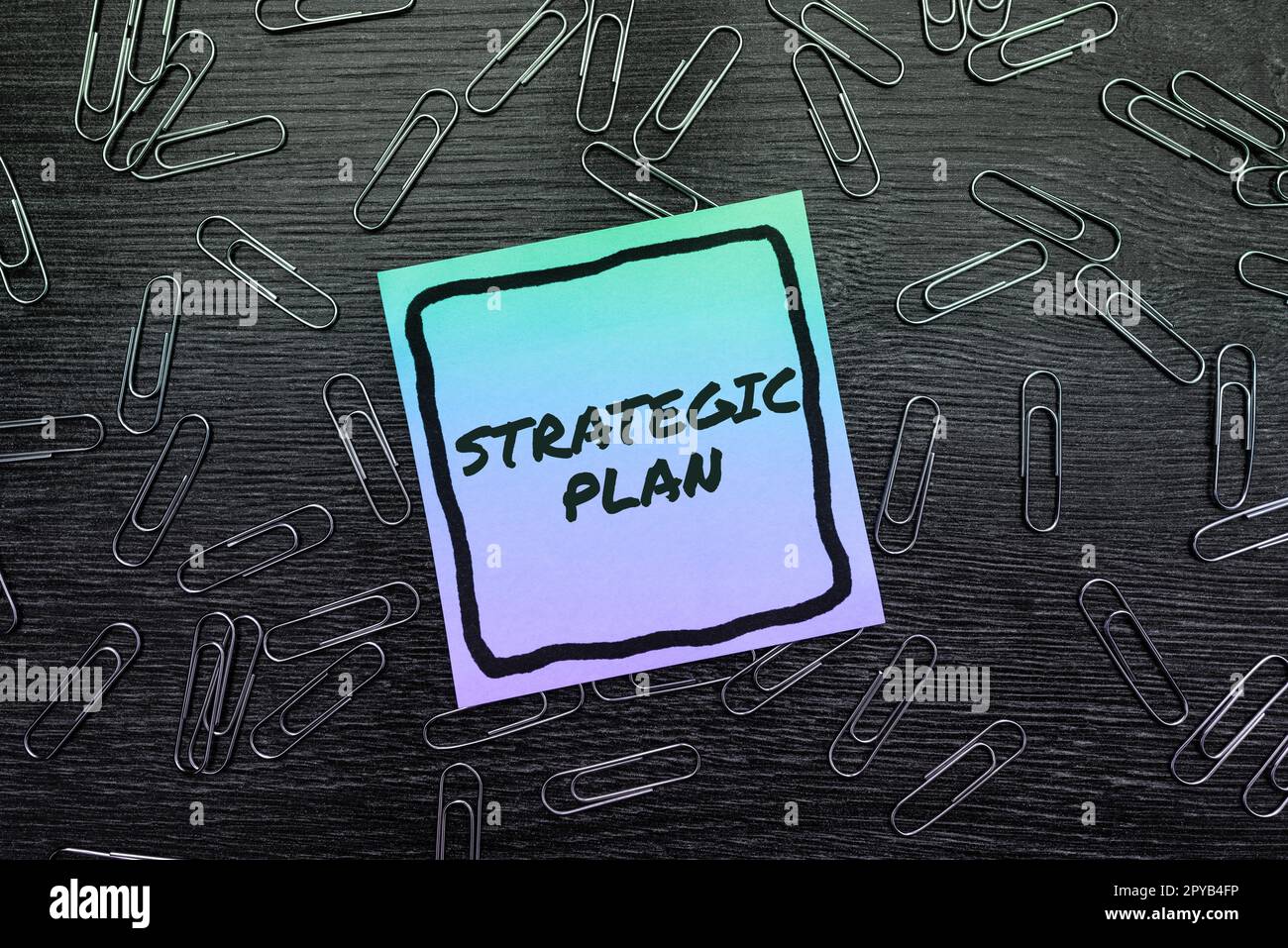 Text showing inspiration Strategic Plan. Concept meaning A process of defining strategy and making decisions Stock Photo