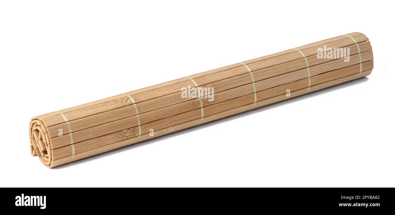 Premium Photo  Bamboo mat on an isolated white