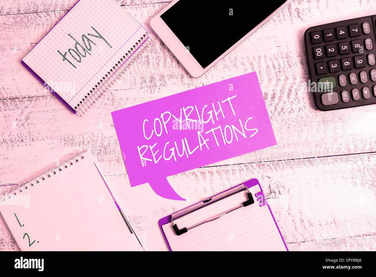 Hand writing sign Copyright Regulations, Business overview body of law ...