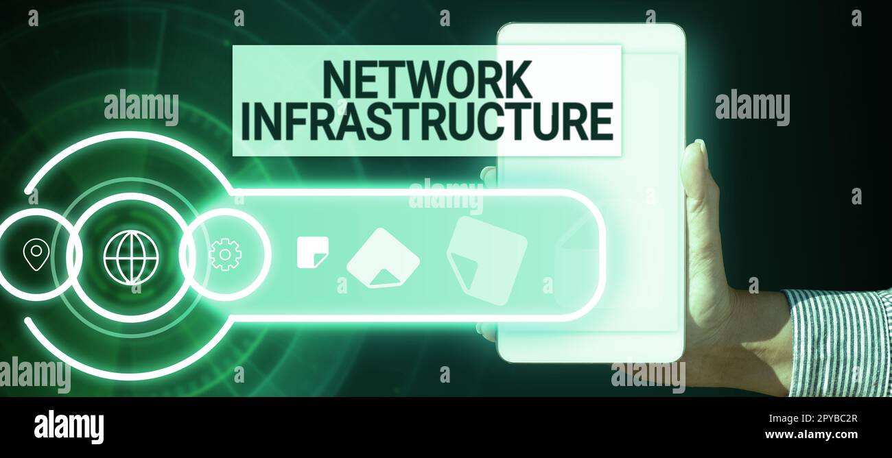 Handwriting text Network Infrastructure. Concept Hardware and