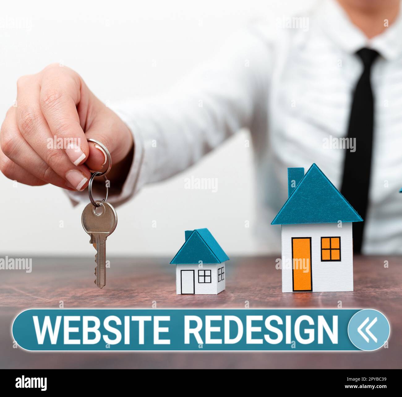 Conceptual display Website Redesign. Business idea modernize improver or evamp your website's look and feel Stock Photo