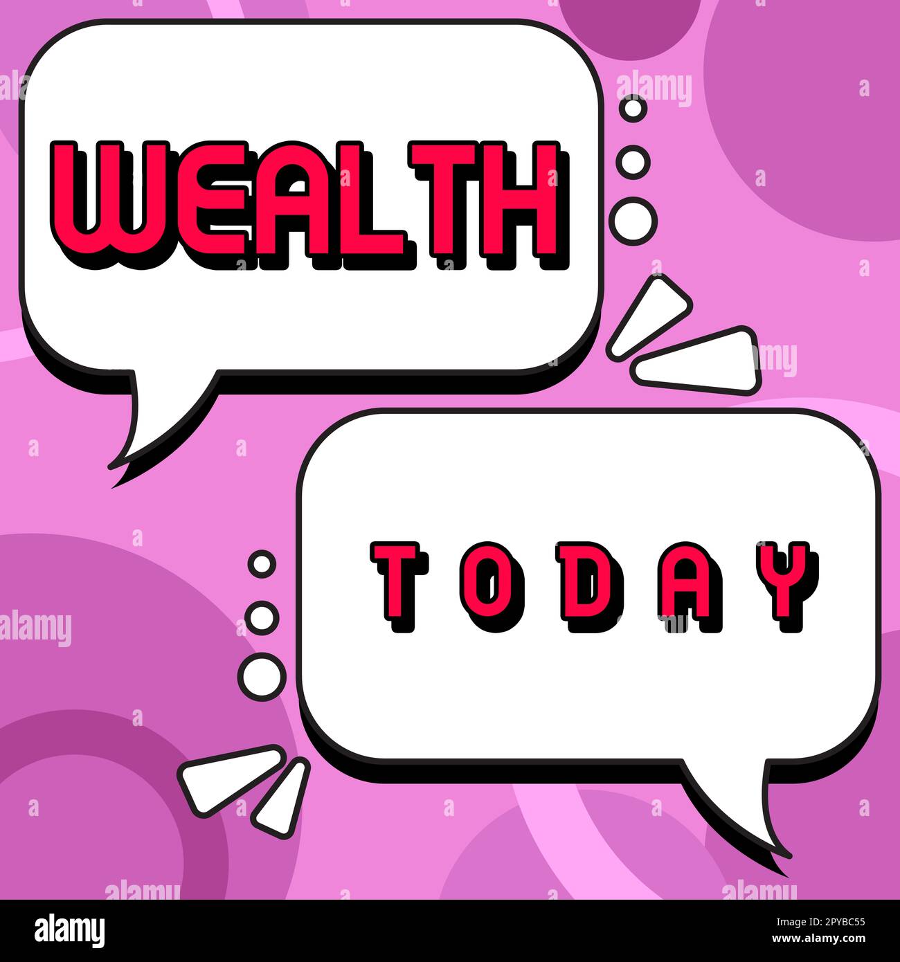 Text showing inspiration Wealth. Internet Concept Abundance of valuable possessions or money To be very rich Luxury Stock Photo