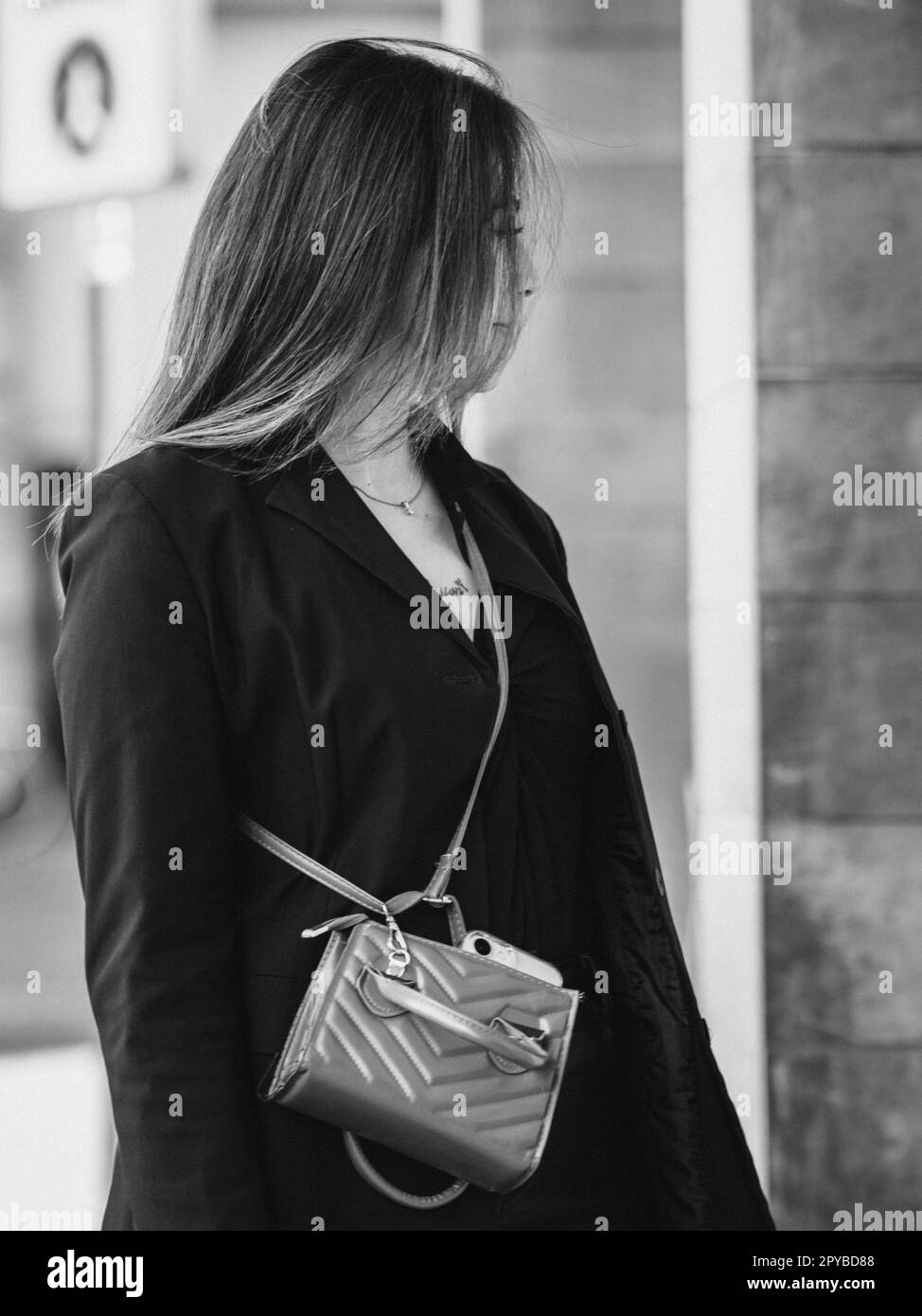 Joyful mixed race woman Black and White Stock Photos & Images - Alamy