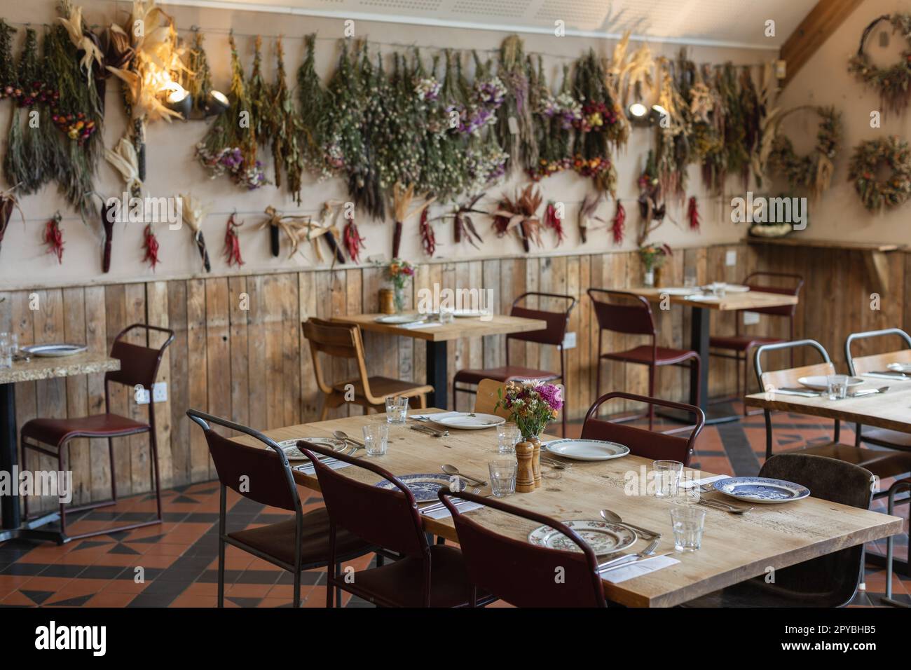 The Riverford Field Kitchen on the 27th October 2022 at Wash Farm, Buckfastleigh, Devon, England