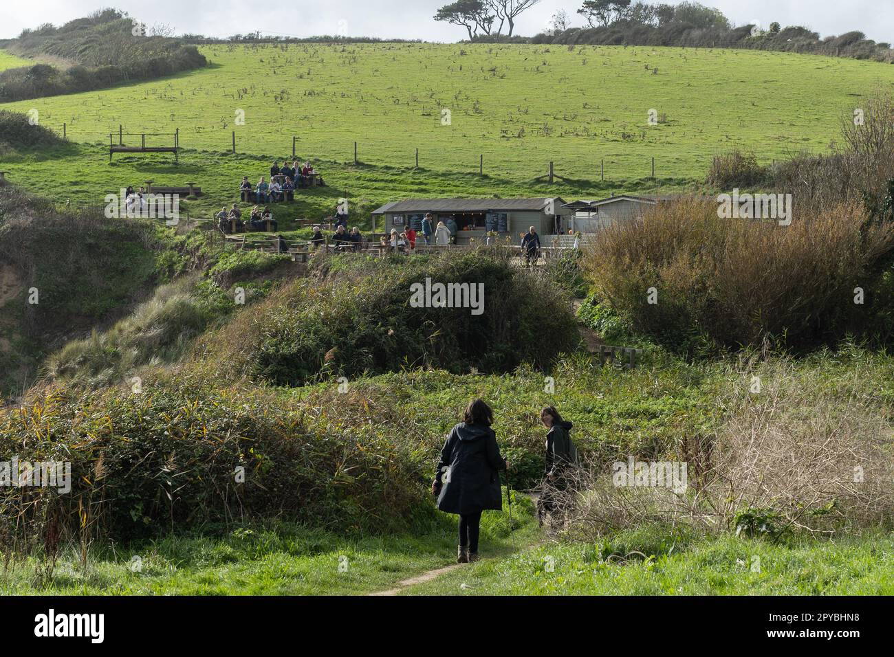 The Hidden Hut on the 30th October 2022 at Porthcurnick Beach, Cornwall, England. Credit: SMP News Stock Photo