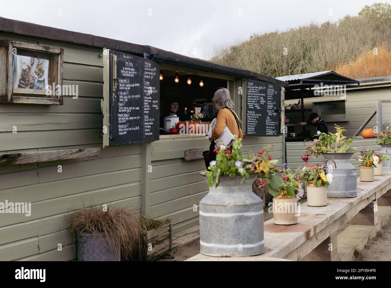 The Hidden Hut on the 30th October 2022 at Porthcurnick Beach, Cornwall, England. Credit: SMP News Stock Photo