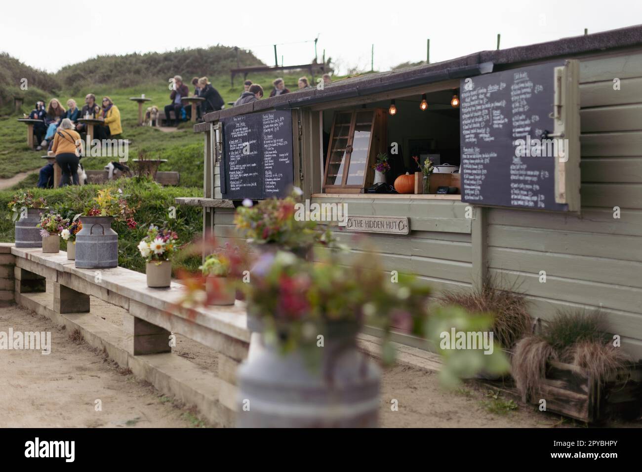 The Hidden Hut on the 30th October 2022 at Porthcurnick Beach, Cornwall, England. Credit: SMP News Stock Photo