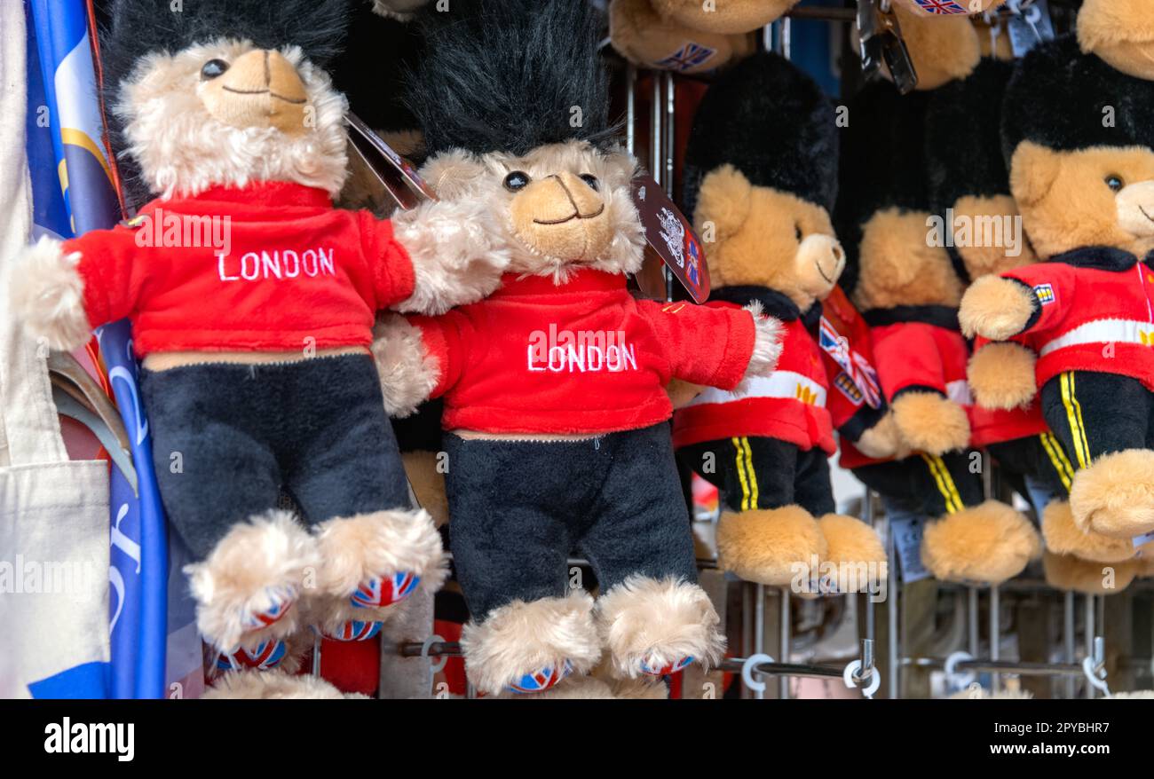 London soft toy London Teddy Bear souvenirs, Westminster London UK