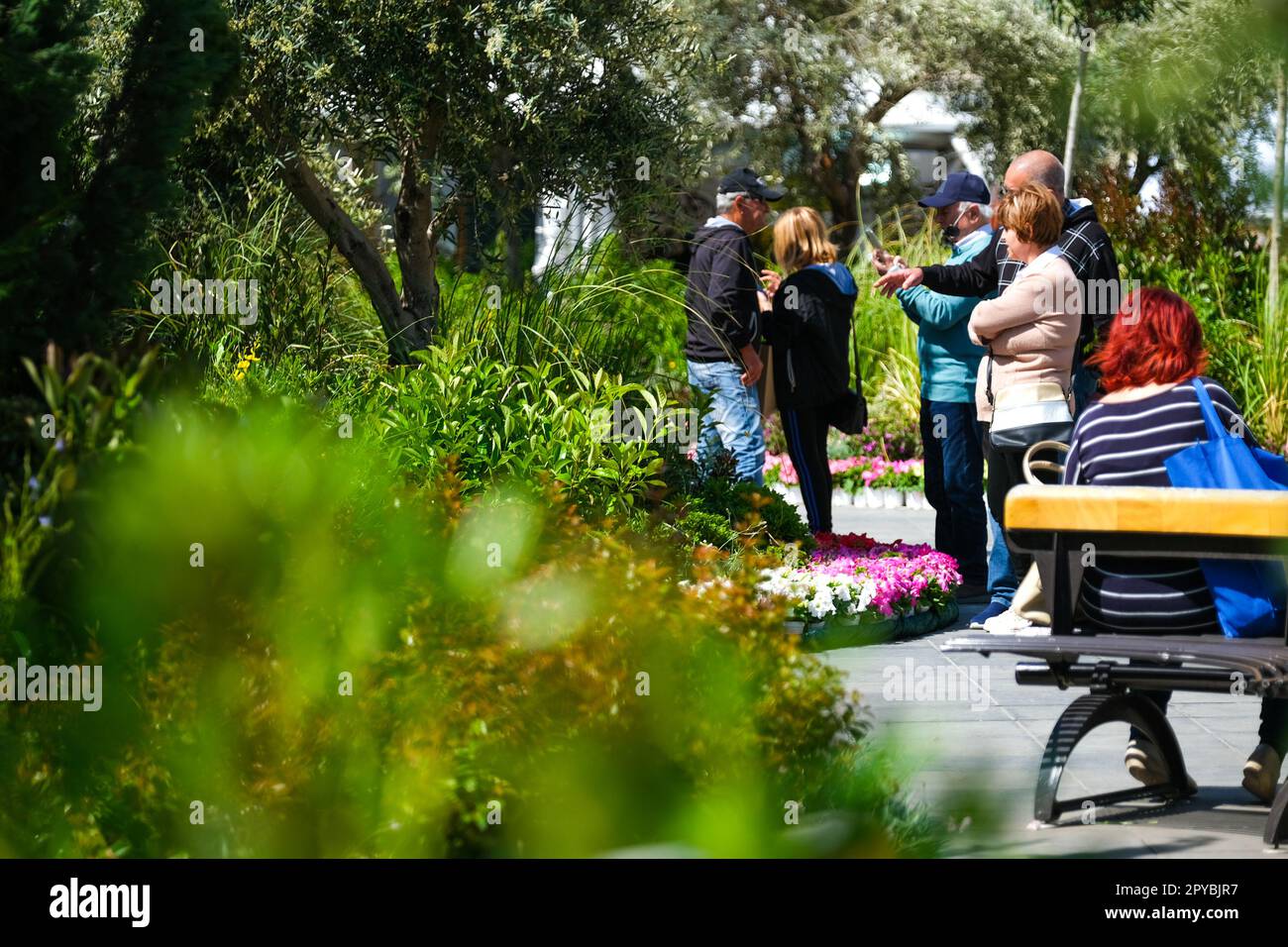 Valletta, Malta. 3rd May, 2023. People visit St. Square