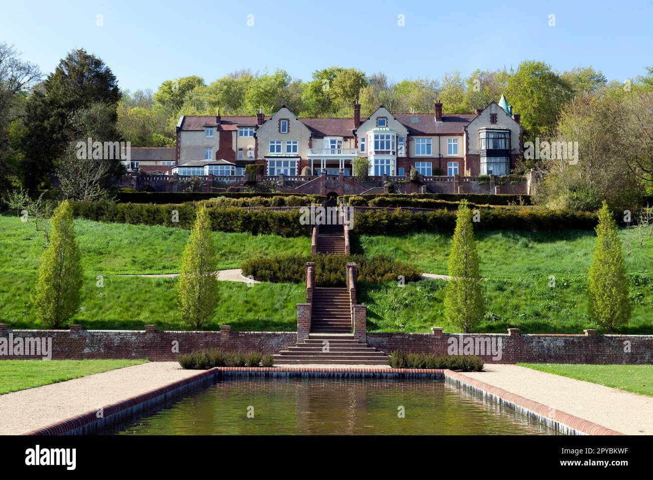 Kearsney Court, viewed from Russell Gardens, Kearsney Abbey Park