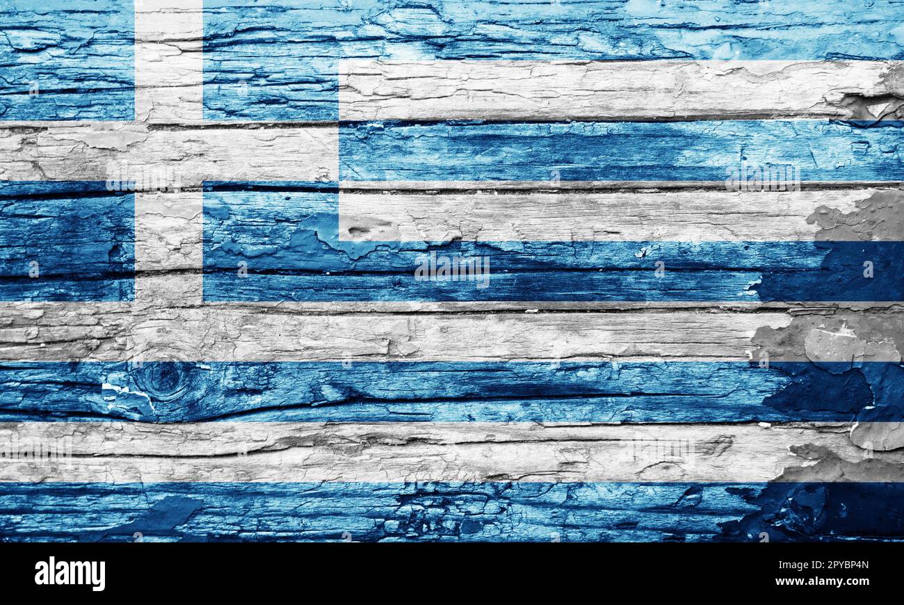 Wooden texture with painted flag Stock Photo - Alamy