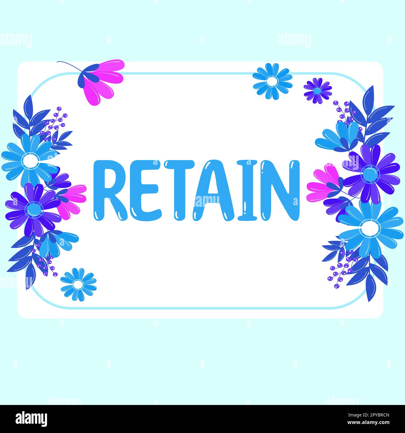 Inspiration showing sign Retain. Word Written on Keep in one's pay or service specifically or to keep in possession Stock Photo