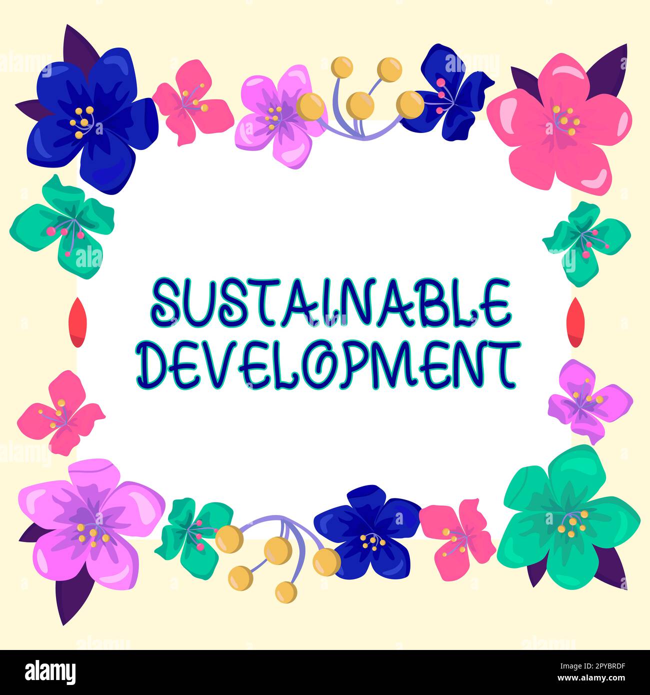 Handwriting text Sustainable Development. Business idea the ability to be sustained, supported, upheld, or confirmed Stock Photo