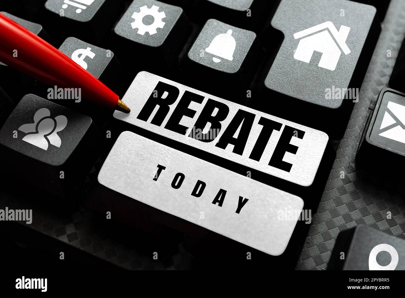 Conceptual caption Rebate. Word for Huge rewards that can get when you ...